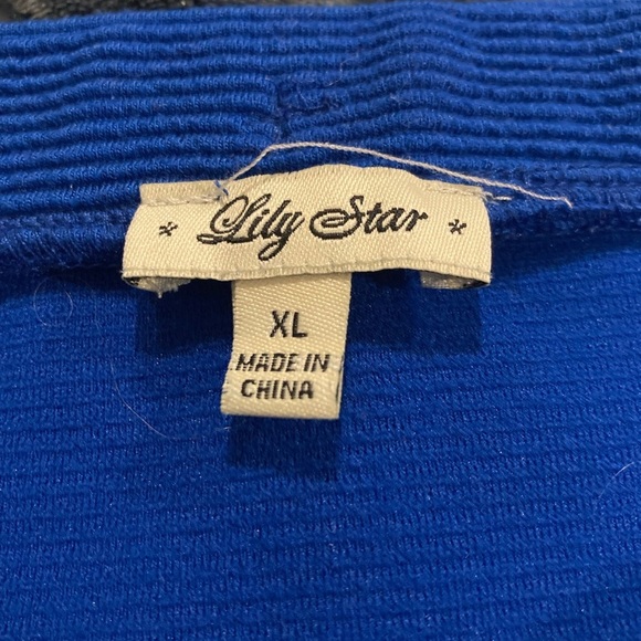 Lily Star Women’s Mini Skirt Blue Sz. XL - Picture 3 of 5